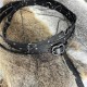 HiiFeuer Medieval DIY Faux Leather Metal Chain Belt, Vintage Adjustable Thin Belt For Women, Retro Skinny Belt For Dresses
