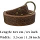 HiiFeuer Medieval Embossed PU Leather O-Ring Belt, Retro Renaissance Knight Belt