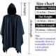 HiiFeuer Medieval Corduroy Hooded Cloak with Adjustable Brooch, Fantasy Poncho Renaissance Costume Cape Ren Faire Cosplay