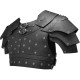 HiiFeuer Medieval Faux Leather Chest Armor, Vintage Pauldron Shoulder Armor Adjustable Mercenary Knight Archer Vest Armour HiiFeuer Medieval Faux Leather Chest Armor, Vintage Pauldron Shoulder Armor Adjustable Mercenary Knight Archer Vest Armour