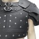 HiiFeuer Medieval Faux Leather Chest Armor, Vintage Pauldron Shoulder Armor Adjustable Mercenary Knight Archer Vest Armour HiiFeuer Medieval Faux Leather Chest Armor, Vintage Pauldron Shoulder Armor Adjustable Mercenary Knight Archer Vest Armour