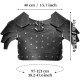 HiiFeuer Medieval Faux Leather Chest Armor, Vintage Pauldron Shoulder Armor Adjustable Mercenary Knight Archer Vest Armour HiiFeuer Medieval Faux Leather Chest Armor, Vintage Pauldron Shoulder Armor Adjustable Mercenary Knight Archer Vest Armour