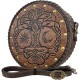 HiiFeuer Viking Embossed Crossbody Bag, Nordic Faux Leather Belt Bag Satchel Bag, Medieval Portable Cosplay Shoulder Bag (Brown B) HiiFeuer Viking Embossed Crossbody Bag, Nordic Faux Leather Belt Bag Satchel Bag, Medieval Portable Cosplay Shoulder Bag (Brown B)