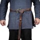HiiFeuer Nordic Embossed Buckle Belt, Retro Medieval Faux Leather Knight Belt, LARP Cosplay HiiFeuer Nordic Embossed Buckle Belt, Retro Medieval Faux Leather Knight Belt, LARP Cosplay