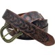 HiiFeuer Nordic Embossed Buckle Belt, Retro Medieval Faux Leather Knight Belt, LARP Cosplay HiiFeuer Nordic Embossed Buckle Belt, Retro Medieval Faux Leather Knight Belt, LARP Cosplay