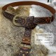 HiiFeuer Nordic Embossed Buckle Belt, Retro Medieval Faux Leather Knight Belt, LARP Cosplay HiiFeuer Nordic Embossed Buckle Belt, Retro Medieval Faux Leather Knight Belt, LARP Cosplay