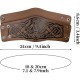 HiiFeuer 2 PCS Viking Embossed Faux Leather Cuff Bracelet, Norse Retro Wristband, Nordic Mjolnir Vegvisir Pattern Cuff Bangle Bracelet HiiFeuer 2 PCS Viking Embossed Faux Leather Cuff Bracelet, Norse Retro Wristband, Nordic Mjolnir Vegvisir Pattern Cuff Bangle Bracelet