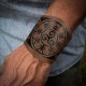 HiiFeuer 2 PCS Viking Embossed Faux Leather Cuff Bracelet, Norse Retro Wristband, Nordic Mjolnir Vegvisir Pattern Cuff Bangle Bracelet HiiFeuer 2 PCS Viking Embossed Faux Leather Cuff Bracelet, Norse Retro Wristband, Nordic Mjolnir Vegvisir Pattern Cuff Bangle Bracelet