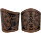 HiiFeuer 2 PCS Viking Embossed Faux Leather Cuff Bracelet, Norse Retro Wristband, Nordic Mjolnir Vegvisir Pattern Cuff Bangle Bracelet HiiFeuer 2 PCS Viking Embossed Faux Leather Cuff Bracelet, Norse Retro Wristband, Nordic Mjolnir Vegvisir Pattern Cuff Bangle Bracelet