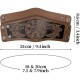 HiiFeuer 2 PCS Viking Embossed Faux Leather Cuff Bracelet, Norse Retro Wristband, Nordic Mjolnir Vegvisir Pattern Cuff Bangle Bracelet HiiFeuer 2 PCS Viking Embossed Faux Leather Cuff Bracelet, Norse Retro Wristband, Nordic Mjolnir Vegvisir Pattern Cuff Bangle Bracelet