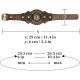 HiiFeuer Viking Runes Faux Leather Cuff Bracelet, Norse Retro Wristband, Nordic Buckle Fastening Cuff Bangle Bracelet HiiFeuer Viking Runes Faux Leather Cuff Bracelet, Norse Retro Wristband, Nordic Buckle Fastening Cuff Bangle Bracelet