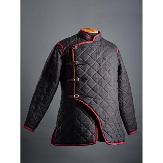 Gambeson Quilted & Padded Armor Medieval Costumes Renaissance Knight LARP Dress Historical Clothing