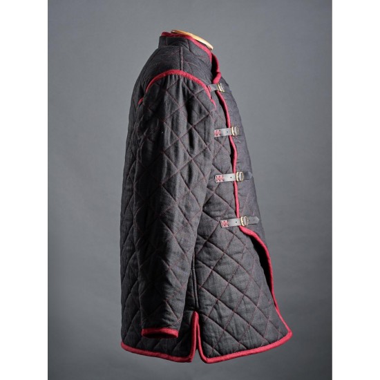 Gambeson Quilted & Padded Armor Medieval Costumes Renaissance Knight LARP Dress Historical Clothing