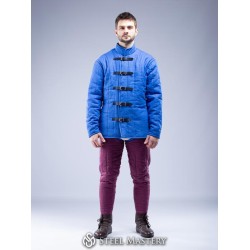 Gambeson Quilted & Padded Armor Medieval Costumes Renaissance Knight LARP Dress Historical Clothing