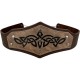 HiiFeuer Medieval Embossed Faux Leather Headpiece, Retro Renaissance Adjustable Headband, Cosplay Costume Accessories