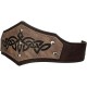 HiiFeuer Medieval Embossed Faux Leather Headpiece, Retro Renaissance Adjustable Headband, Cosplay Costume Accessories