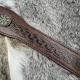 HiiFeuer Medieval Embossed Faux Leather Headpiece, Retro Renaissance Adjustable Headband, Cosplay Costume Accessories