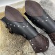 HiiFeuer Medieval Embossed Faux Leather Elf Arm Guards, Fantasy Cosplay Buckle Bracers, Knight Archer Gauntlets for LARP HiiFeuer Medieval Embossed Faux Leather Elf Arm Guards, Fantasy Cosplay Buckle Bracers, Knight Archer Gauntlets for LARP