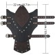 HiiFeuer Medieval Embossed Faux Leather Elf Arm Guards, Fantasy Cosplay Buckle Bracers, Knight Archer Gauntlets for LARP HiiFeuer Medieval Embossed Faux Leather Elf Arm Guards, Fantasy Cosplay Buckle Bracers, Knight Archer Gauntlets for LARP