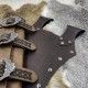 HiiFeuer Medieval Faux Leather Sword Frog, Vintage Middle Ages Sword Holster, Mercenary Knight Adjustable Dagger Holster
